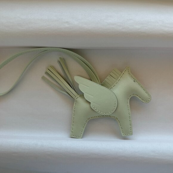 Hermes Rodeo Pegase Pegasus PM Vert Fizz bag charm for birkin kelly - Picture 4 of 6